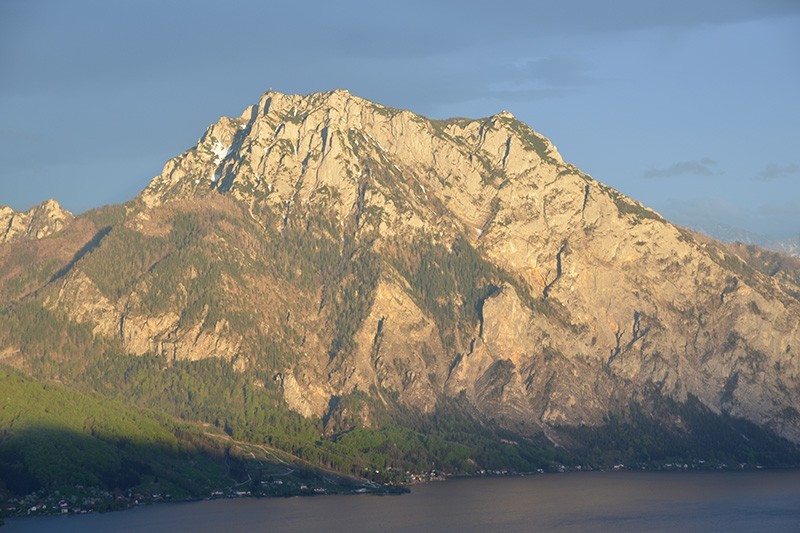 traunstein - blick von gasthof urzn